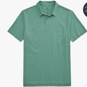 Mack Weldon Men's Pima T-Shirt Polo Green Medium